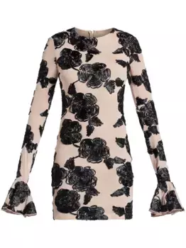 Сетчатое платье мини ROTATE BIRGER CHRISTENSEN, нейтральный