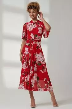 Сетчатое платье с вырезом Danika Jolie Moi, красный