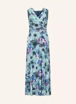 Сетчатое вечернее платье Vera Mont, зеленый