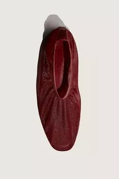 Сетчатые балетки H&M, красный