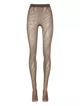 Сетчатые колготки Wolford, коричневый