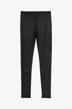 Сетчатые леггинсы H&M, черный
