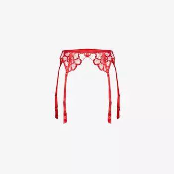 Сетчатые подтяжки Catalina с цветочной вышивкой Bluebella, красный