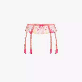 Сетчатые подтяжки Zuri с цветочной вышивкой Agent Provocateur, желтый