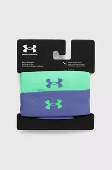 Сетчатые повязки на голову, 2 шт. Under Armour, зеленый