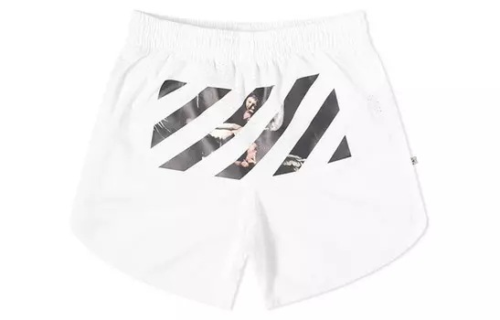 Сетчатые шорты Caravaggio Arrows Off-White