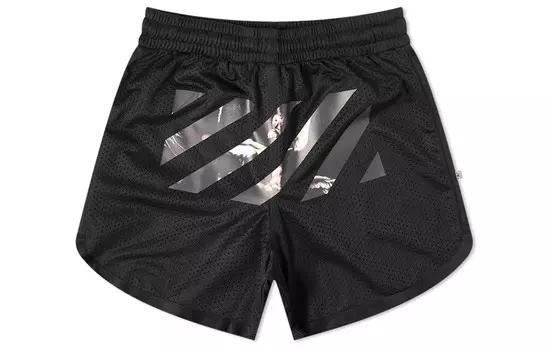 Сетчатые шорты Caravaggio Arrows Off-White