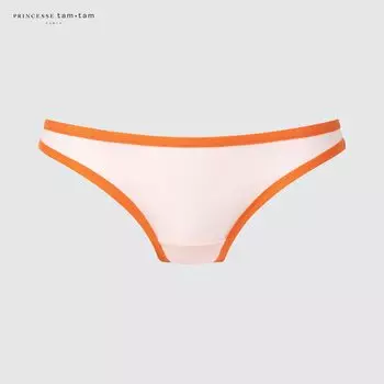 Сетчатые трусы с принтом на средней талии UNIQLO, розовый