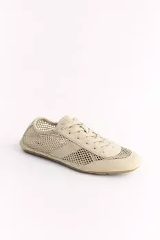 Сетчатые туфли-дерби ZARA, цвет Ecru White