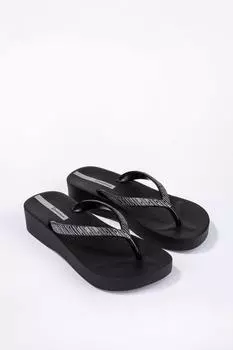 Сетчатые звенья на танкетке, черные Debenhams, черный