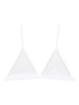 Сетчатый бюстгальтер с треугольными чашками Pure Tentation Maison Close, белый