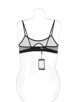 Сетчатый бюстгальтер с вырезом-замочной скважиной Pure Tentation Maison Close, черный