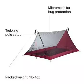 Сетчатый дом Thru-Hiker 3 MSR, красный