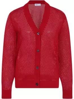 Сетчатый кардиган Rosetta Getty, красный