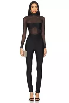 Сетчатый комбинезон-бандо x revolve brietta Ser.O.Ya, черный