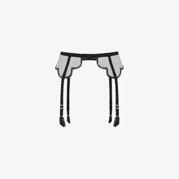 Сетчатый ремень для чулок Lorna Party с пайетками Agent Provocateur, черный