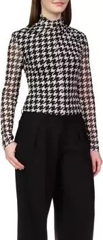 Сетчатый топ Make A Statement Sanctuary, цвет Pulse Houndstooth