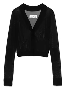 Сетчатый топ MM6 Maison Margiela, черный