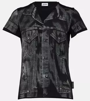 Сетчатый топ x y/project trompe l'il Jean Paul Gaultier, мультиколор