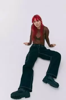 Сетчатый верх H&amp;M, коричневый