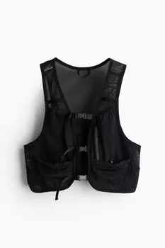 Сетчатый жилет для бега H&M, черный