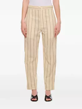 Setchu брюки в полоску, нейтральный