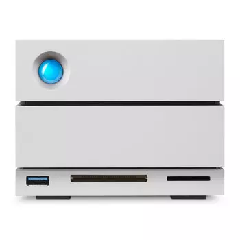 Сетевое хранилище LaCie 2big Dock, 8ТБ, серебристый