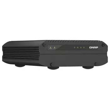 Сетевое хранилище QNAP TS-i410X, 4 отсека, 8Гб DDR4, без дисков, черный