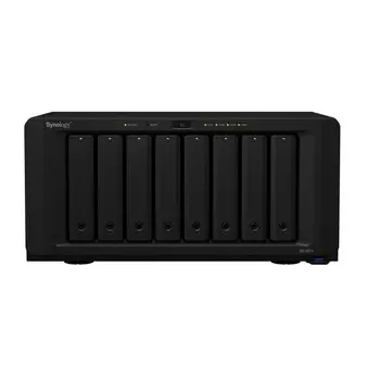 Сетевое хранилище Synology 96 Тб DS1821+ NAS с 8 отсеками с 8 дисками (8x12Тб), черный