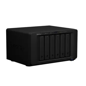 Сетевое хранилище Synology DS1621+ NAS с 6 отсеками, черный