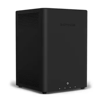 Сетевое хранилище ZSpace Q4, 8 ГБ, 2 SATA + U.2 + 2 M.2, 4 ТБ, чёрный