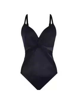 Сетевые новости Сплошной купальник Belle Miraclesuit Swim, черный