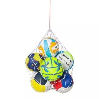 Сетка для переноски мячей, нейлон, на 9 мячей Pro Touch, белый