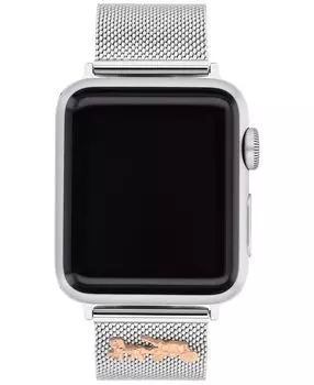 Сетка из нержавеющей стали 38/40/41 мм ремешок apple watch® COACH, серебряный