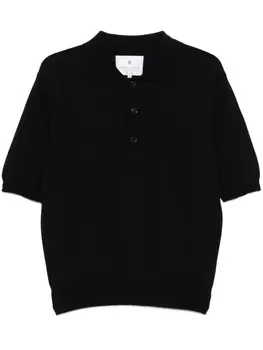 SEVEN GAUGE креповая рубашка поло, черный