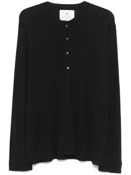 SEVEN GAUGE рубашка поло с круглым вырезом, черный