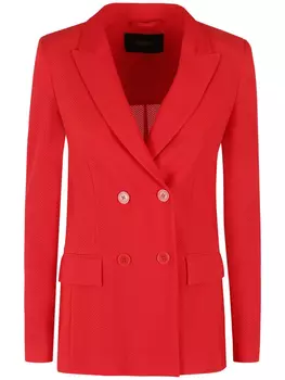 Seventy фактурный пиджак, красный