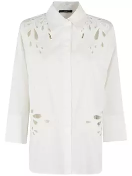 Seventy рубашка с перфорацией, белый