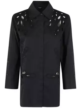 Seventy рубашка с перфорацией, черный