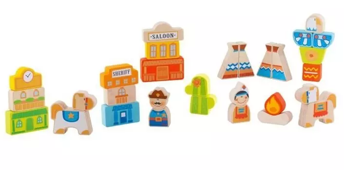 Севи, западные деревянные блоки SEVI