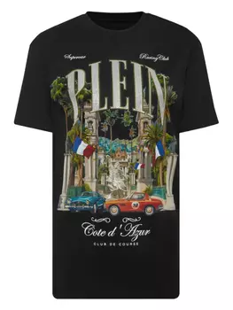 Сексуальная футболка Pure Vintage Racing Philipp Plein, черный
