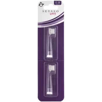 Seysso Baby Penguin насадки к звуковой зубной щетке для детей 0-18 мес, 2 шт./1 уп.