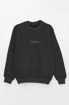 Сезонная толстовка для мальчика с принтом JackandRoy, антрацит