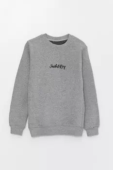 Сезонная толстовка для мальчика с принтом JackandRoy, серый