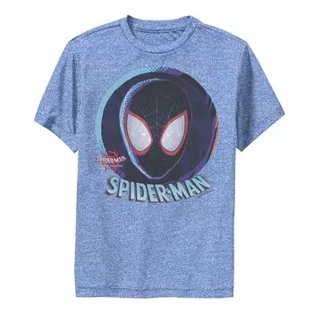 Сферическая футболка премиум-класса с маской Marvel Spiderverse для мальчиков 8–20 лет Licensed Character