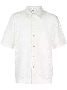 Sfr рубашка ажурной вязки, белый