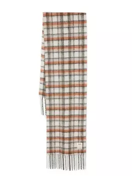 Sfr шарф в клетку, нейтральный цвет