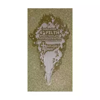 Шаблон - 4-дюймовый распылитель грязи, Darklands Miniatures - Bases, Dice & Other Accessories