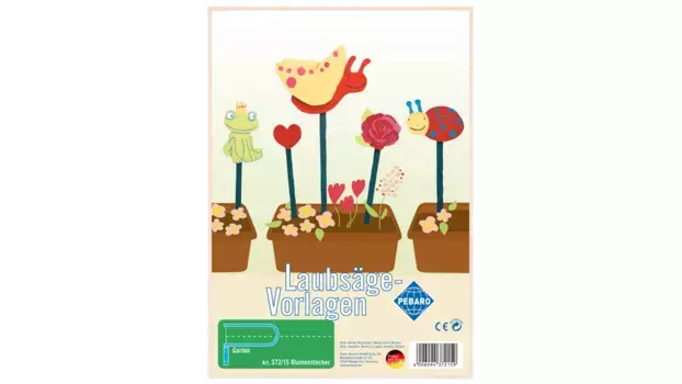 Шаблон для лобзика dina 4, 1 пластина, вилка-цветок Pebaro