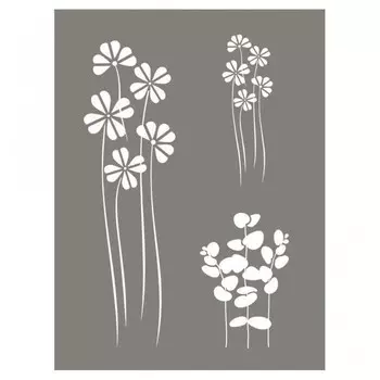 Шаблон Flower Mix - RAHYER - Flower Mix - Гибкий шаблон - Размер 15,25 x 20,32 см Inna marka